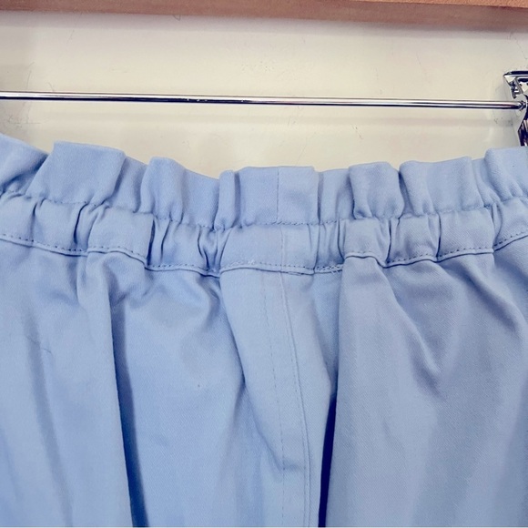 super down Brinkley Light Blue Drawstring Preppy Contemporary Mini Skirt NEW S - Picture 11 of 12